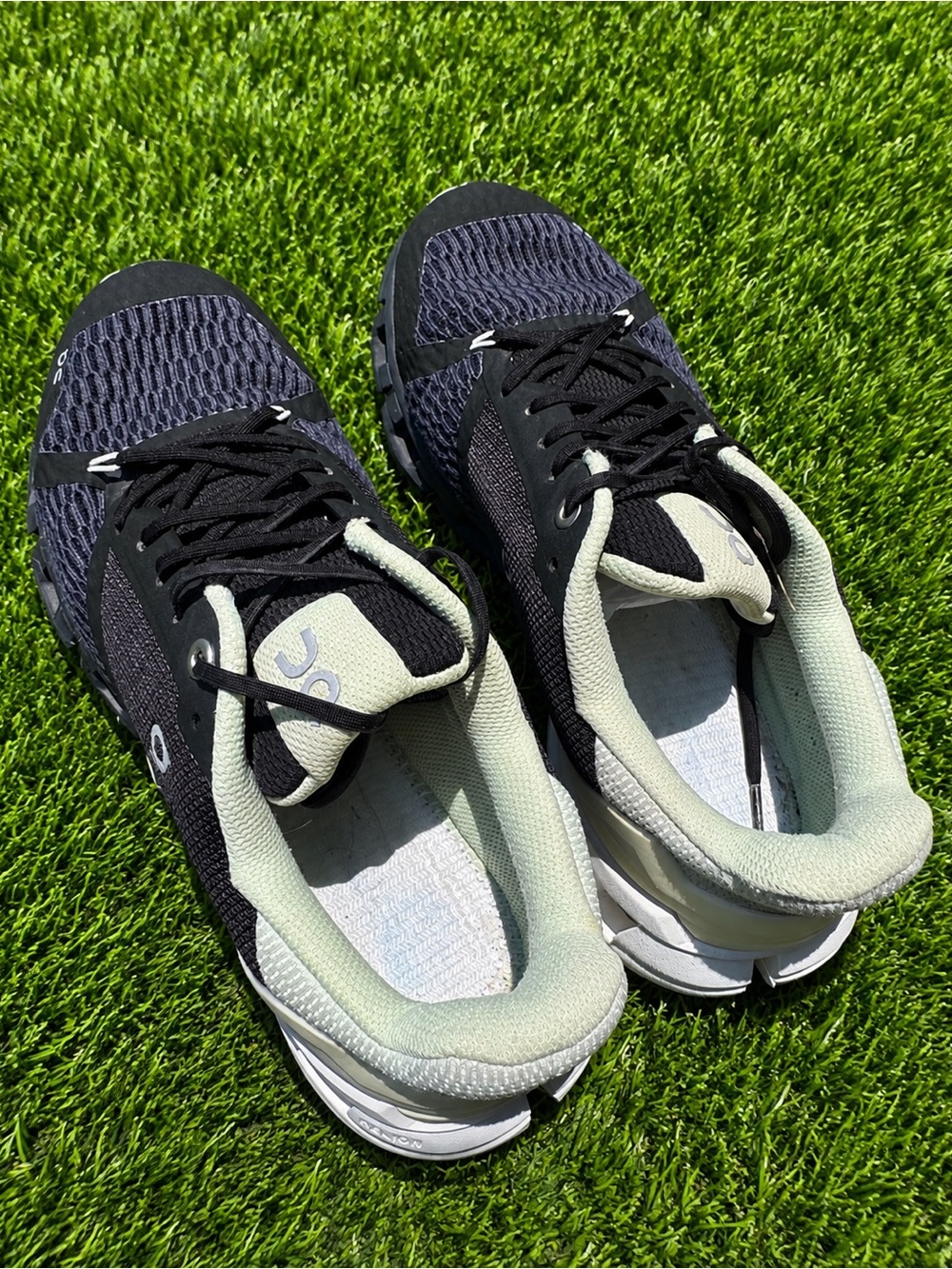 On Cloudswift 3 W 8.5 Navy and mint green runners - Picture 4 of 6